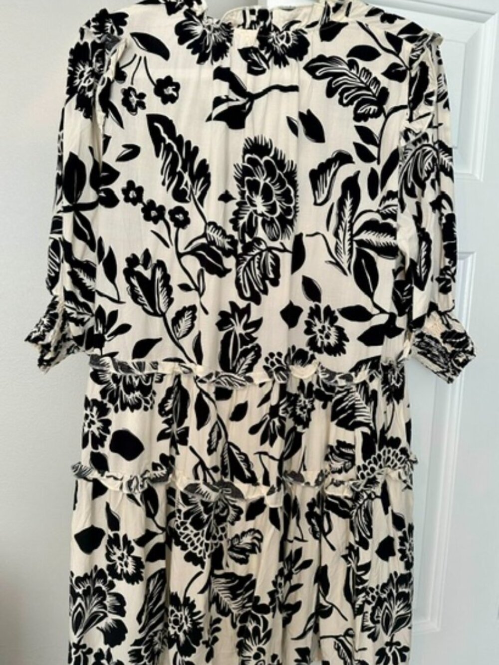 Umgee Black & Cream Midi Dress NWT - Picture 2 of 6